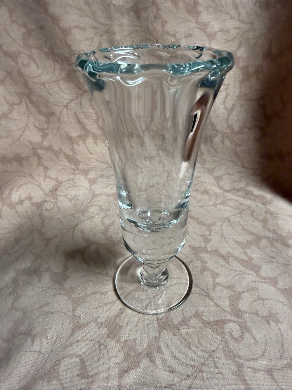 Fostoria Century Thick Glass Bud Vase MCM 1950's